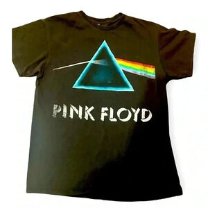 Pink Floyd 3D Logo Dark Side of the Moon rock Official T-Shirt M